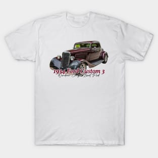 1934 Ford Custom 3 Window Coupe Street Rod T-Shirt